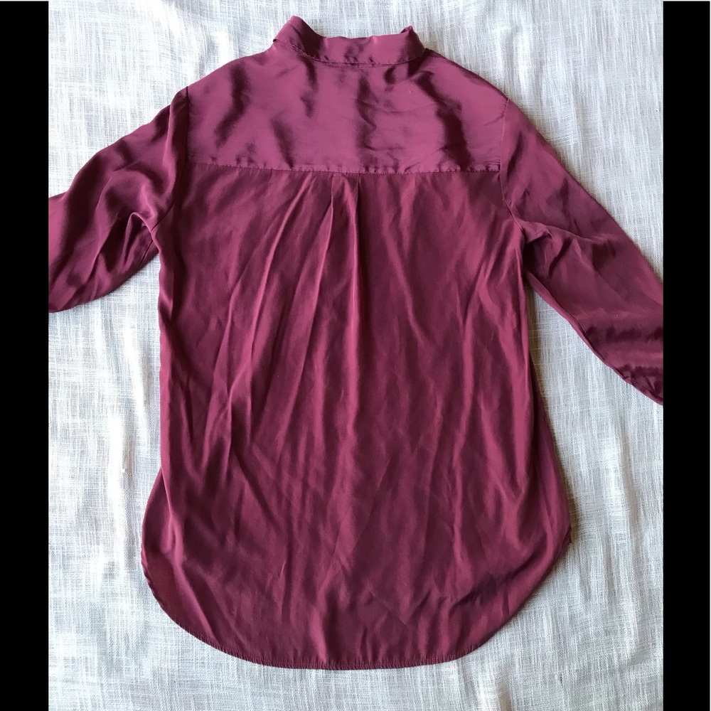 Express Porto Fino Pink Collard Shirt “Silk” Like - Picture 2 of 4